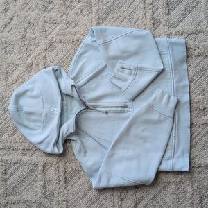 lululemon athletica Powder Blue Half-Zip Hoodie